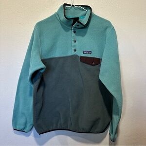 Patagonia Synchilla Teal & Gray Fleece